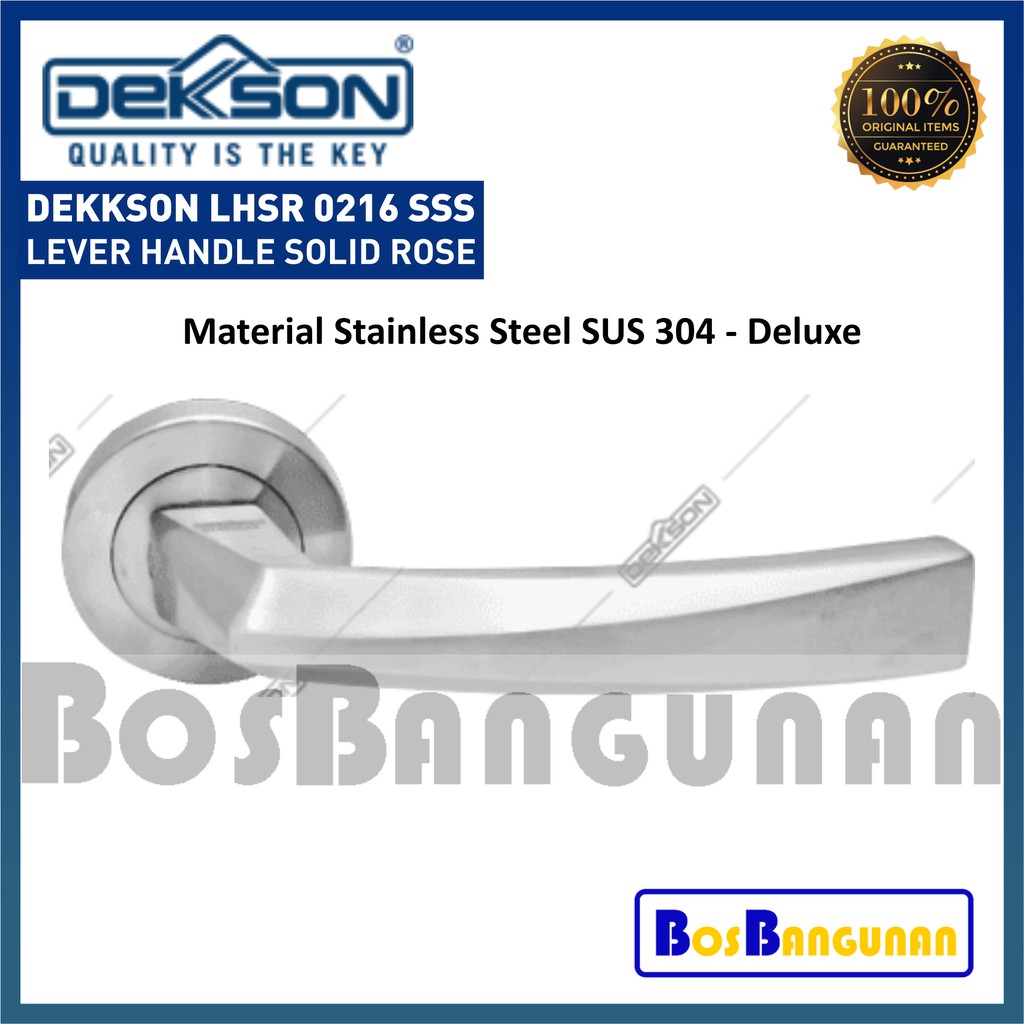 Gagang Pintu DEKKSON LHSR 0216 SSS / Level Handle Solid Rose DEKKSON LHSR0216SSS
