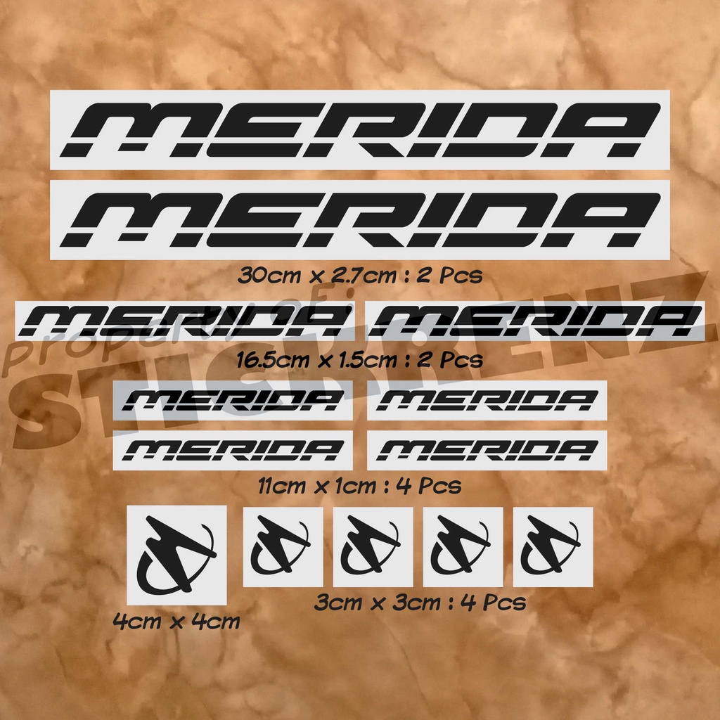 Cutting Sticker Stiker Frame Sepeda Roadbike MTB Merida 02 Custom