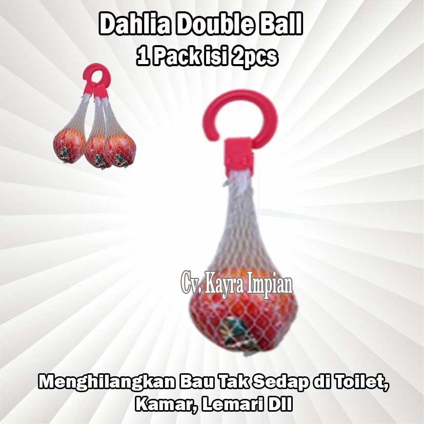 Dahlia Double Ball Kamper Bola Gantung Isi 2pcs K-272