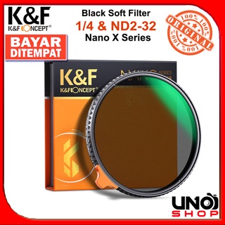 K&F Concept Black Soft 1/4 and ND2-32 Filter Lensa Nano X Seies 449mm 52mm 55mm 58mm 62mm 67mm 72mm77mm