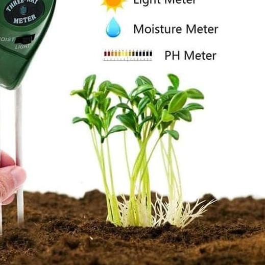 ♚ Digital Soil Analyzer Tester Meter Alat Ukur pH Tanah 3 4 5 in 1 ❄