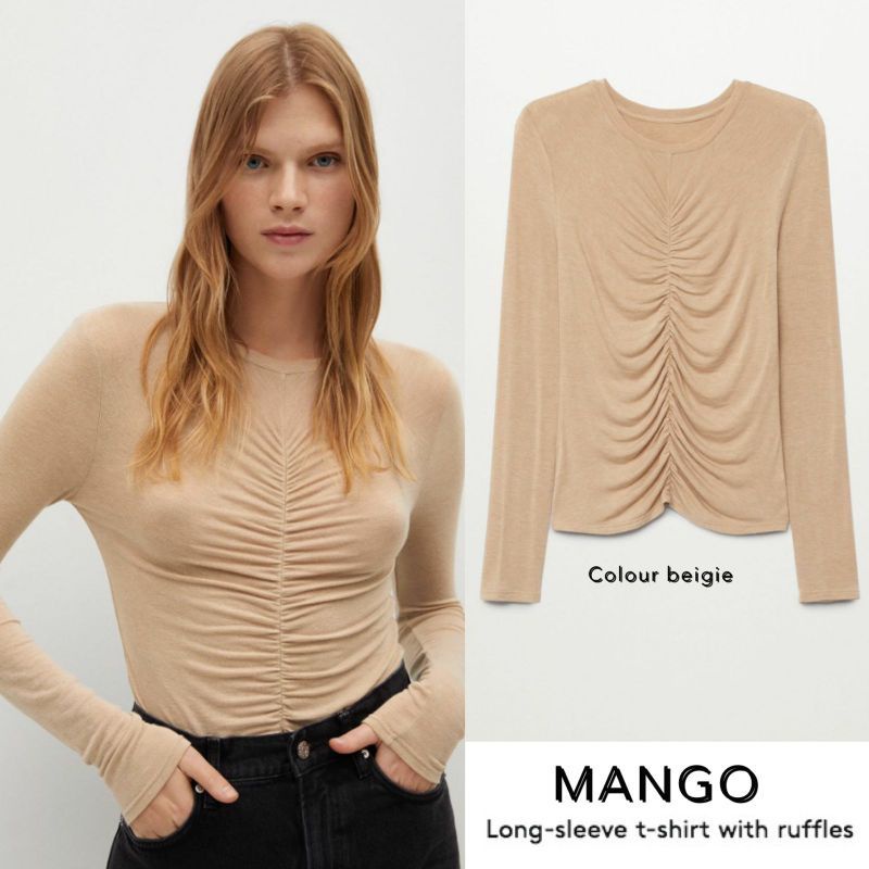 M*NGO LONGSLEEVE BLOUSE/KAOS WANITA