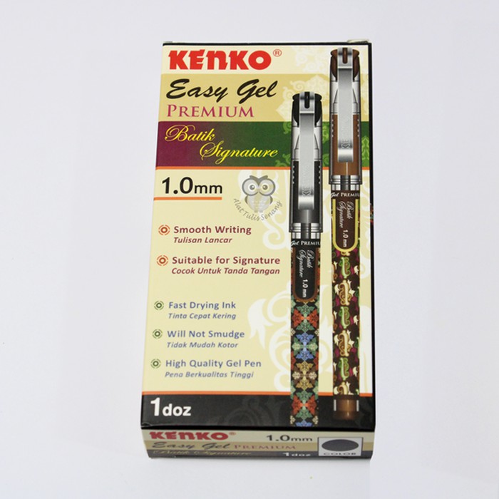 Pulpen Gel Batik Kenko 1.0mm