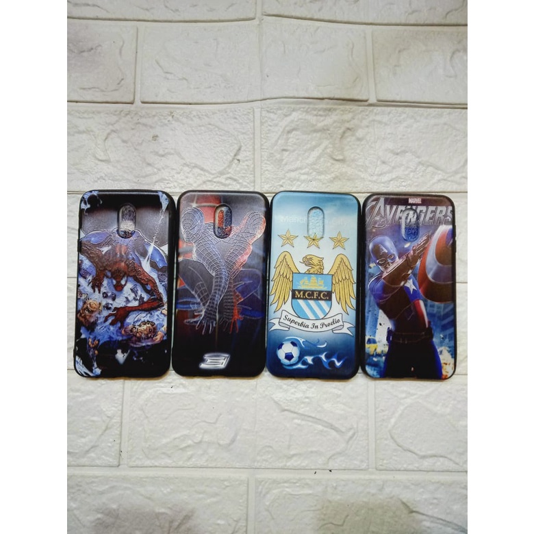 Case SAMSUNG GALAXY J7+ Motif Kartun Spiderman, Hulk, Bola Superbia