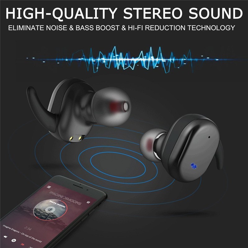 (COD) Y30 TWS Bluetooth Headset Bluetooth Dengan Mikrofon 5.0 Earphone Bluetooth TWS HiFi Stereo Waterproof Earbuds Wireless