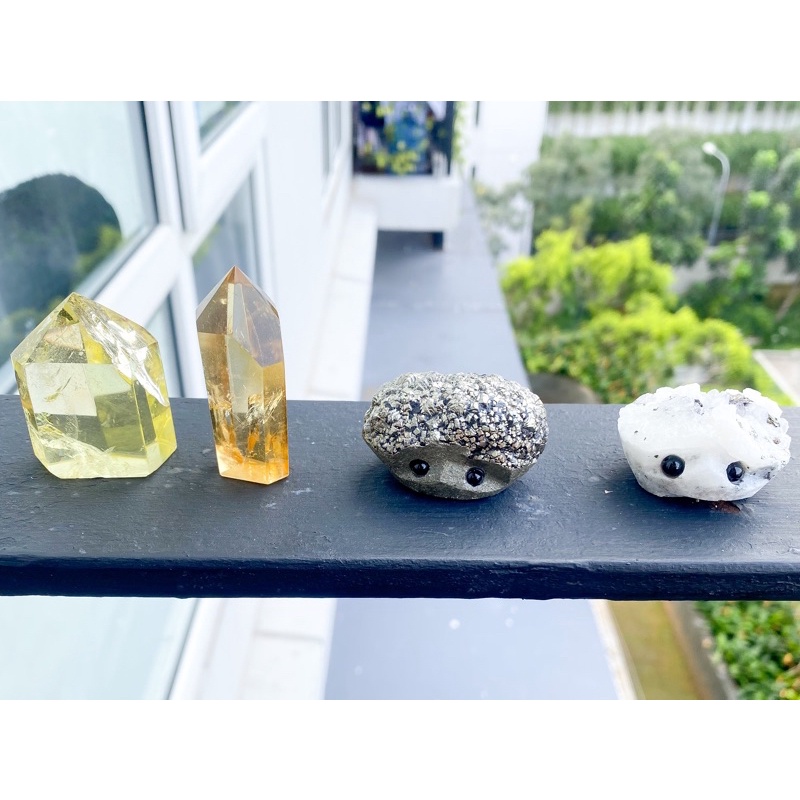 Pyrite and Citrine Crystal