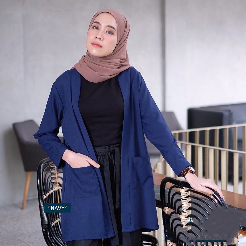 PROMO CUCI GUDANG !! LOOCY CARDY BAHAN MOSSCRAPE MOTIF POLOS CARDY KOREAN STYLE / OUTHER WANITA TERBARU 2023 KEKINIAN / BLAZER HITAM WANITA JUMBO