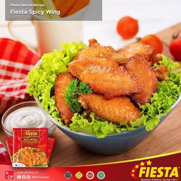 Fiesta Spicy Wings 500gr / Sayap Ayam Pedas