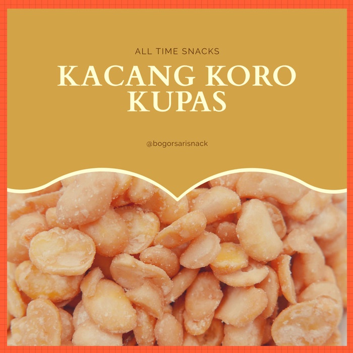 

Kacang Bogor/Kacang Koro Kupas Bogor Sari 250GR