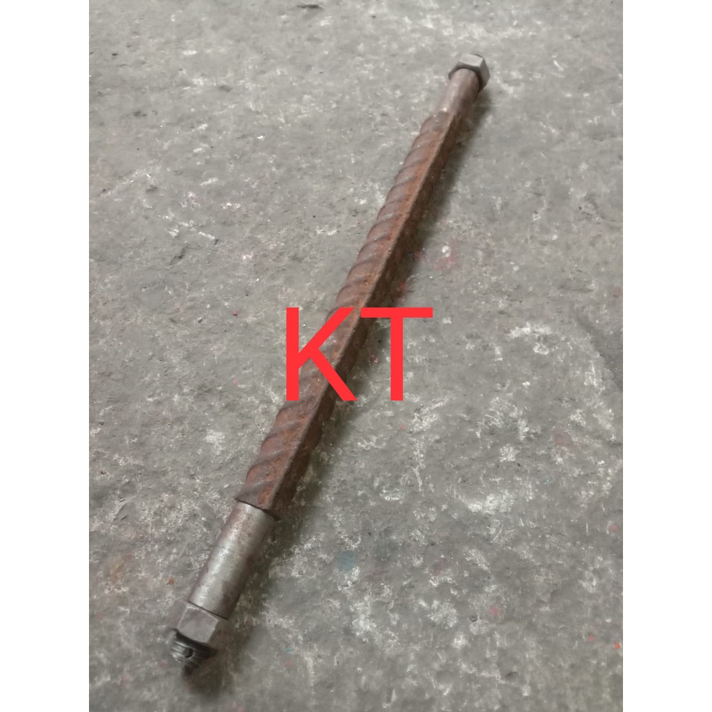 ROBAK UNTUK LEBAR GEROBAK 90-100CM/as roda/as gerobak/besi ulir 25mm as roda/as besi roda gerobak