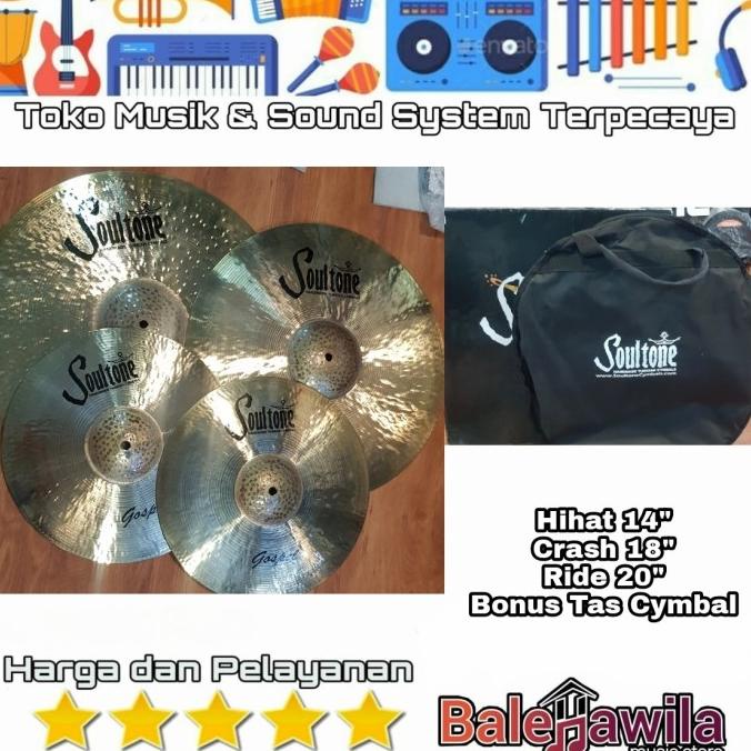 [BISA COD] cymbal drum set/simbal drum set SOULTONE GOSPEL