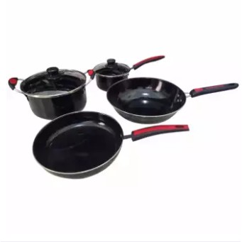 GSF Wajan Panci Cookware Set Enamel Jumbo 6 pcs - 1831