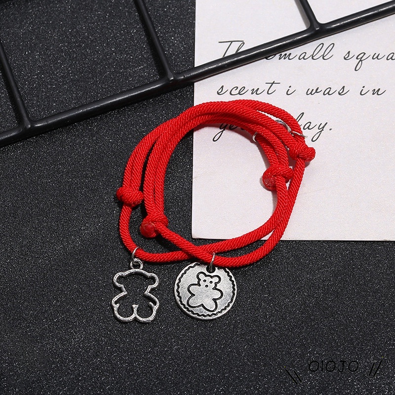 2pcs Gelang Magnet Liontin Beruang Gaya Korea Untuk Pasangan - ol