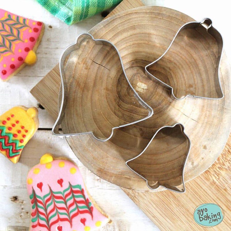 

SURYA Cetakan Natal Lonceng Set of 3 Pcs | Bell Cutter Set of 3 Pcs