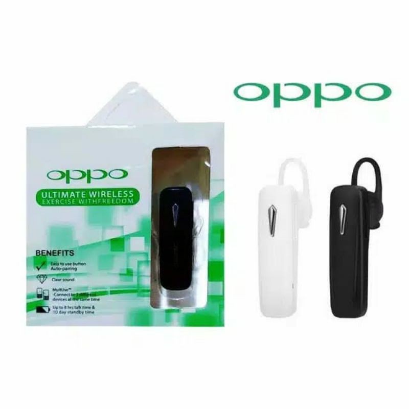 Earphone Bluetooth OPPO wireless Mono1 headset telfon bisnis mic