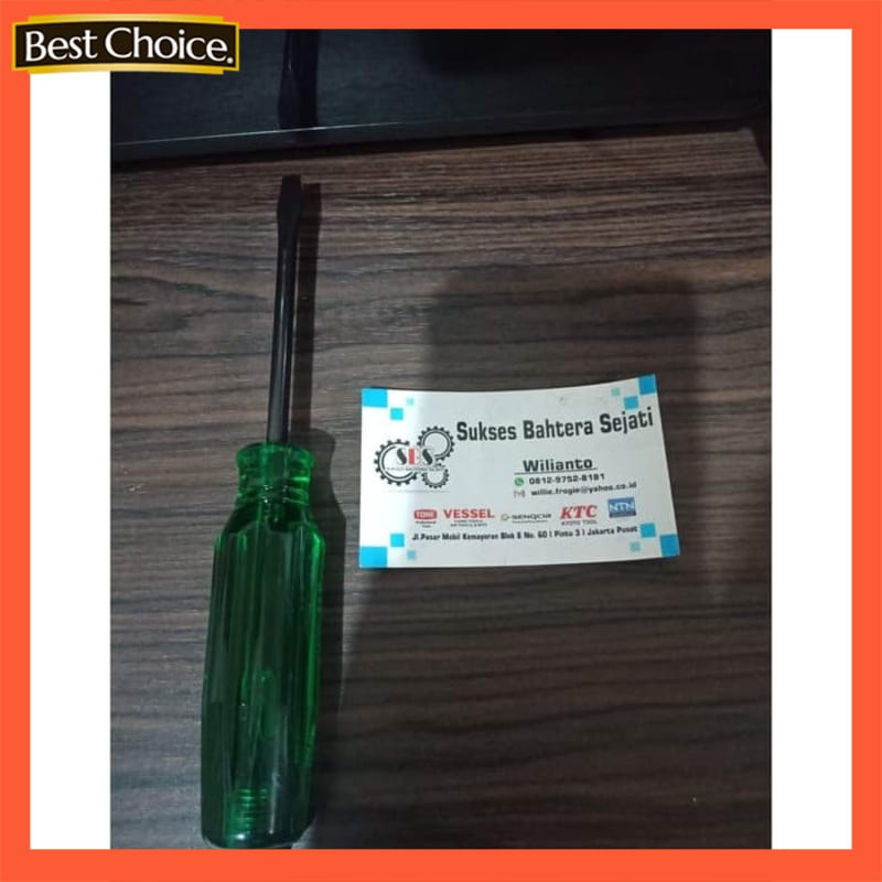 Obeng Gagang Plastic Minus KTC MDD1-100