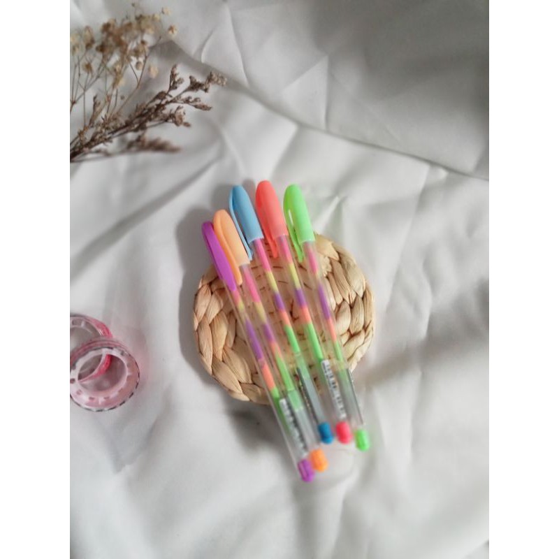 

Pulpen pelangi blinkpen || pulpen warna warni
