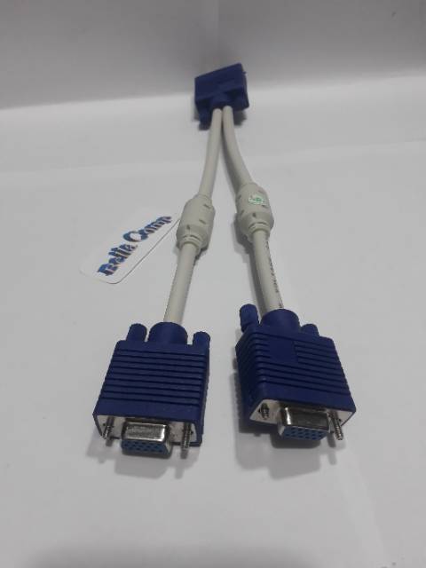 KABEL VGA CABANG 1 MALE - 2 FEMALE / KABEL VGA SPLITTER