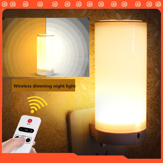  Lampu  Tidur  LED 220V dengan Remote Control Infrared Plug 