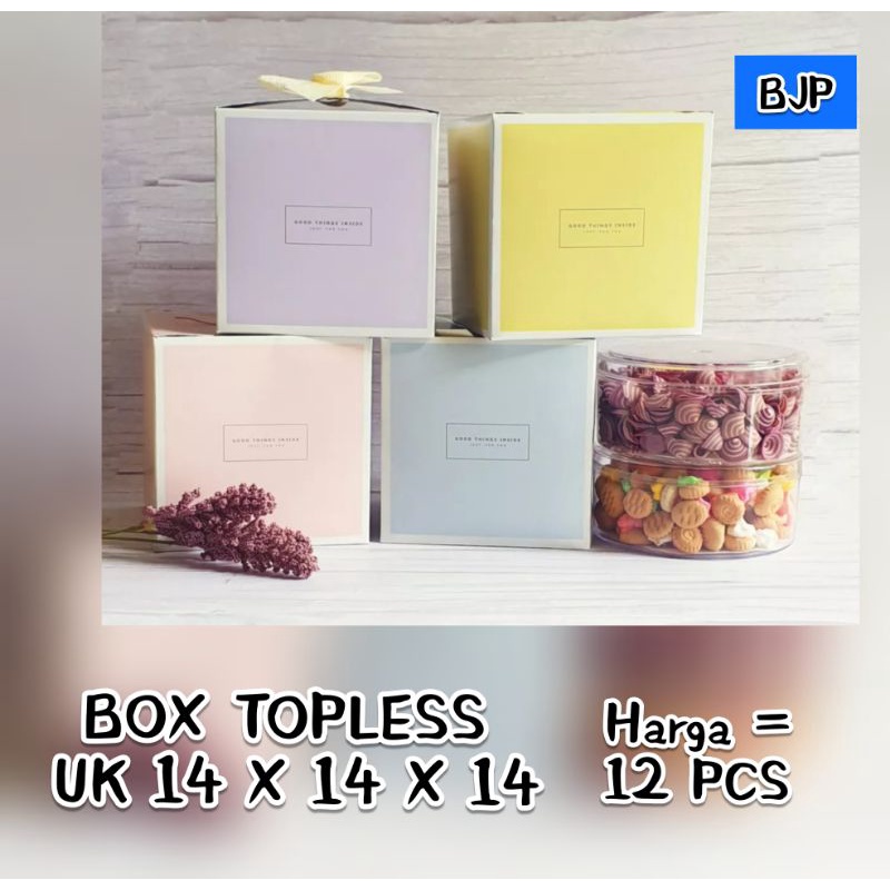 

12 PCS ~ GIFT BOX BUAT KUE ,HAMPERS ,PASTEL DLL uk 14 x 14 x 14 cm.