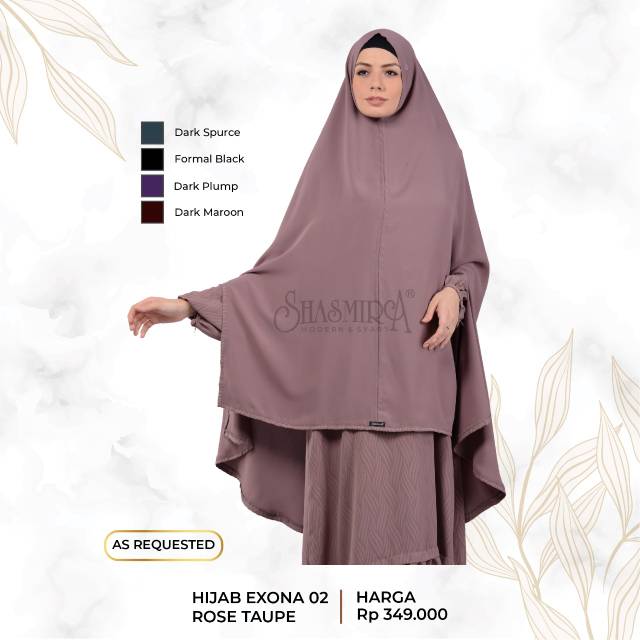 Hijab exona 02 rose taupe