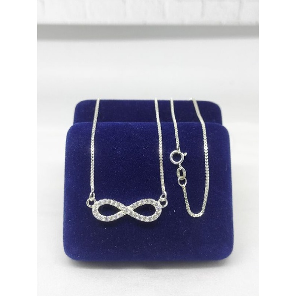 KALUNG KOYE ITALI SANTA+ INFINITY MP FULL/ KALUNG PERAK ASLI SILVER 925 LAPIS EMAS/KALUNG FASION WANITA TERBARU