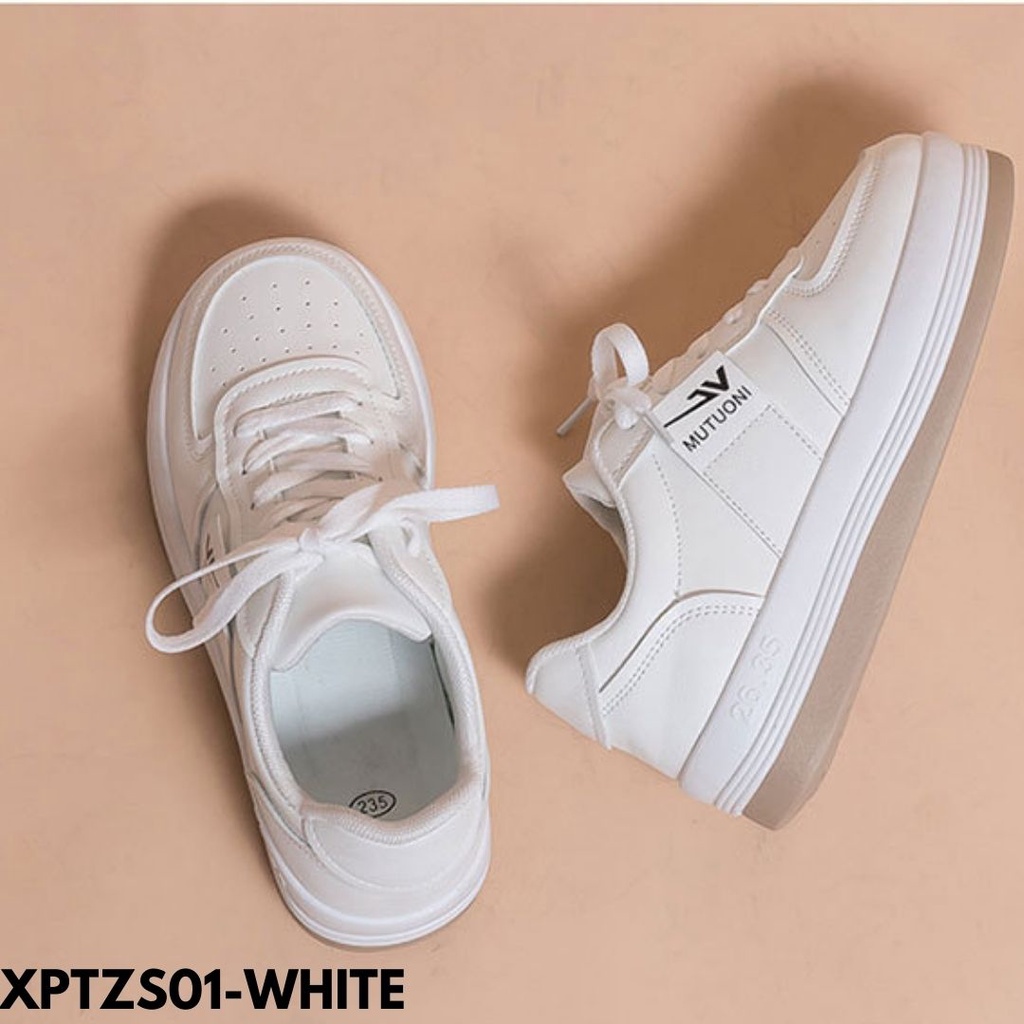 SNEAKERS WANITA IMPOR BAHAN PU KEREN MODEL HIGHSOLE FASHION KOREA STYLE KEKINIAN PTZS01