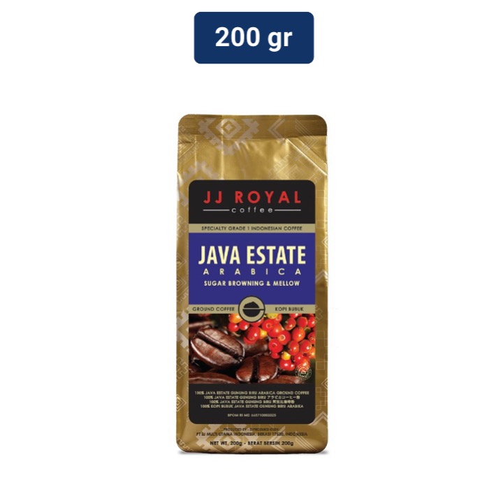 

JJ Royal Coffee Java Estate Arabica Ground Bag 200gr