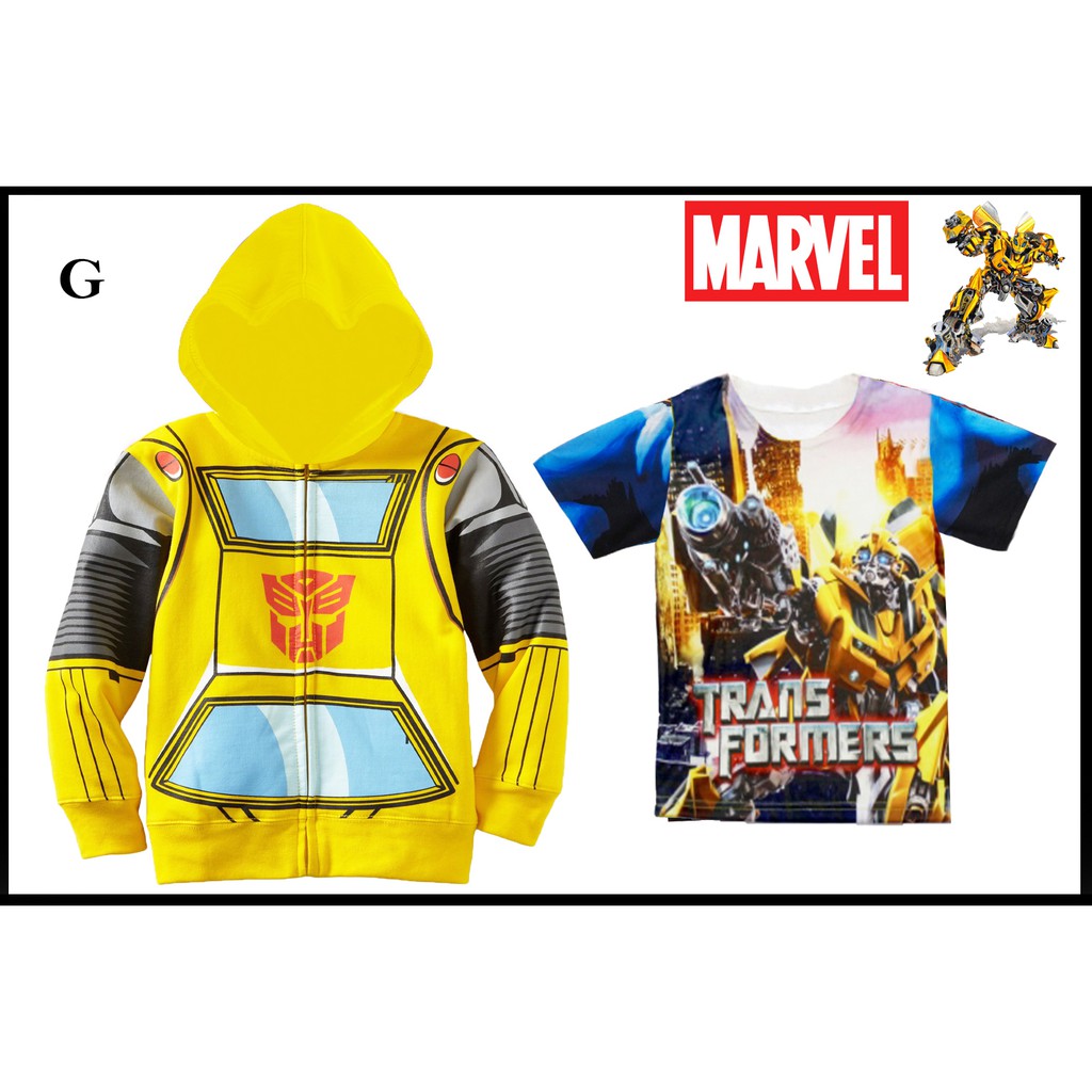 SALE MARVEL 2-G Jaket dan Kaos Anak TRANSFORMERS