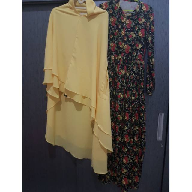 Gamis set khimar preloved/bekas