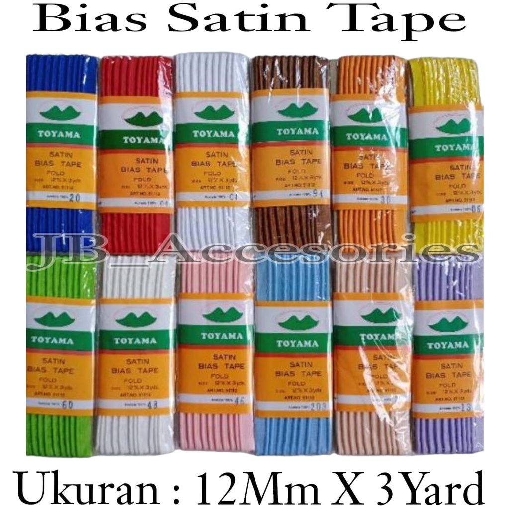 Bisban isi Toyama/Bias Satin Tape/Bisban Bias Lisban Isi
