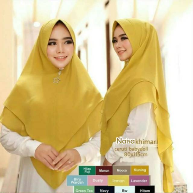 Kerudung Jilbab NAISA Khimar Hijab Instan Syari