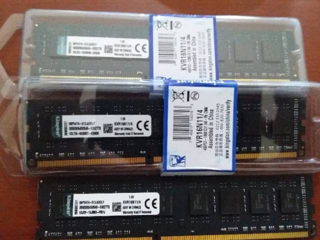 Memory Ddr3 4gb New Kingston Pc 12800