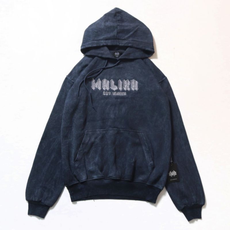 SWEATER HOODIE SANDWASH/WOSHING ORIGINAL MALIKA BORDIR (BESTSELLER)