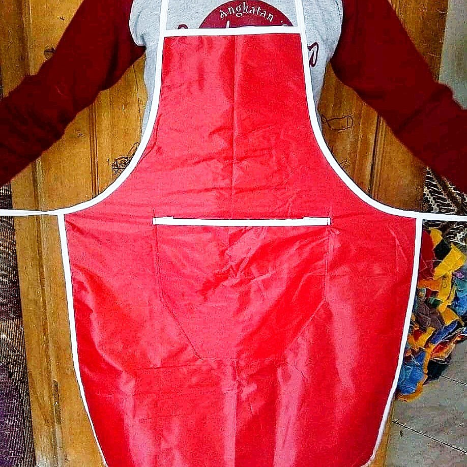 APRON ANTI AIR / celemek waterproof celmek kain kaen katun tebal  lap tangan tebal bagus serap air g