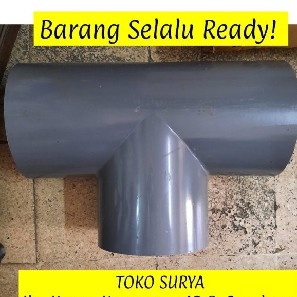 RCKtee6aw - TEE 6" RUCIKA AW - TEE 6 INCH TEE 6 DIM TEE 6 IN RUCIKA AW - Fitting Pipa PVC Tee TEE RU