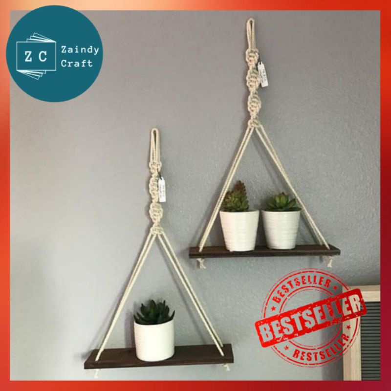 Gantungan Pot Bunga Cantik Ambalan / Hanger Pot Rak Susun