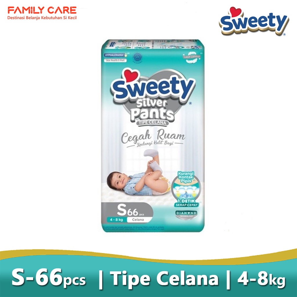 SWEETY Silver Pants S66 | Popok Sweety S 66