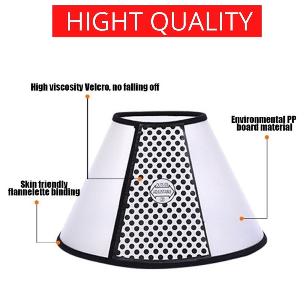 Lingkaran Corong Penutup Leher/Kepala Anti Bite/Pet Collar Cone Anjing Kucing Pet Protector Cover FEZONE