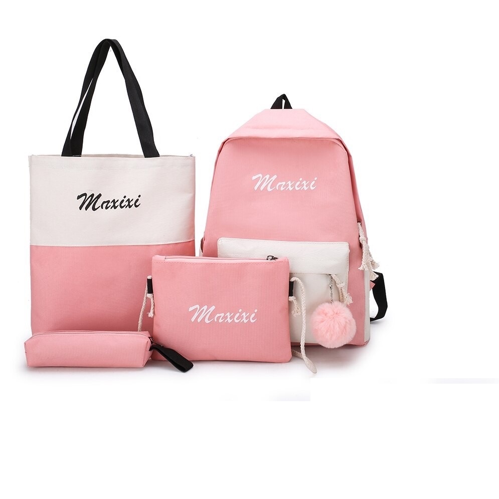 [ COD ] ZOLA - Tas Ransel Backpack Fashion Wanita DONA-MAXIXI(PINK KREM)
