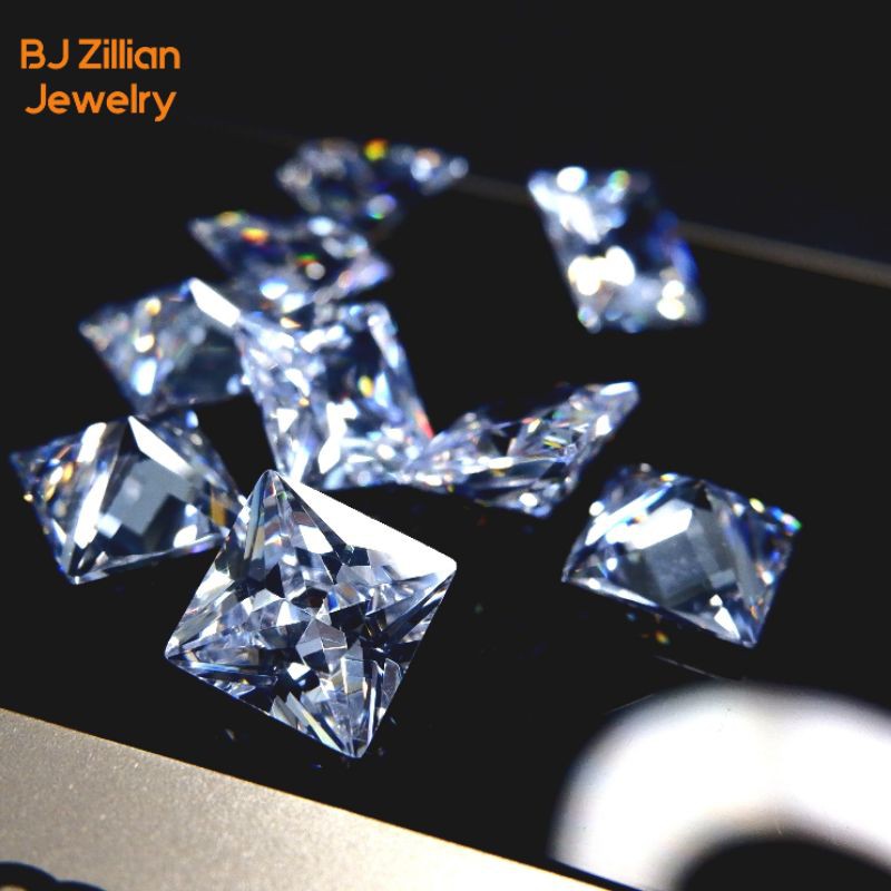 2 - 8 MM Princess Cut Diamond Cz Original A5 Quality ( NOT AAA QUALITY)