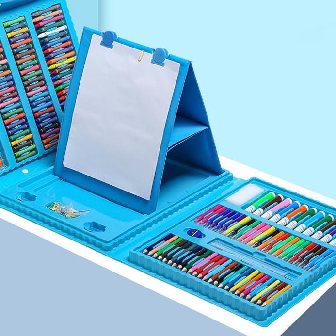 

Hot Sale Anak-anak Alat Menggambar Warna Set 208 Buah Spidol Pensil Warna Lukisan Cat Air Menggambar Set Perlengkapan