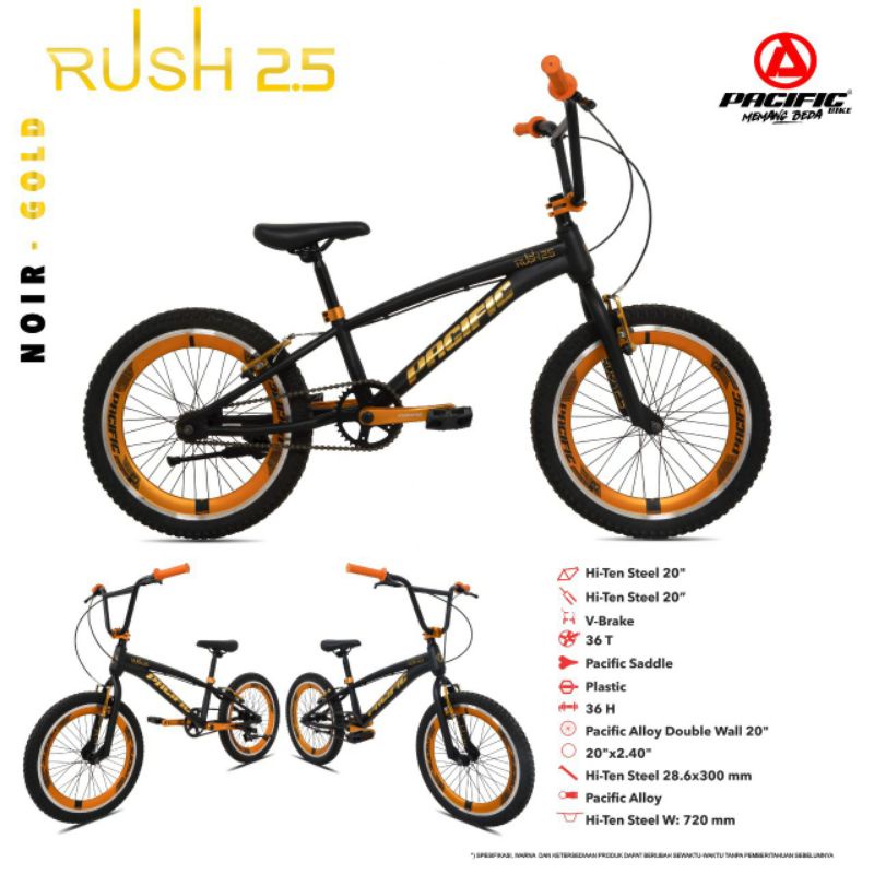 SEPEDA ANAK/BICYCLE BMX PACIFIC 20. INCH RUSH 2.5