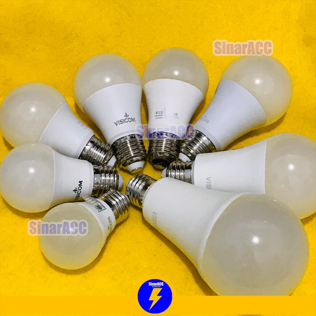 Lampu led visicom 3w / 5w / 9w / 10w / 12w / 15w bulb led bohlam 3 watt/ 5 watt / 9 watt / 10 watt