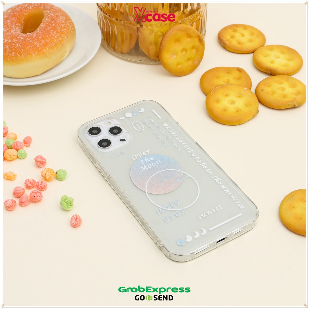 Soft Case iPhone 6 7 8 X XR XS 11 12 MINI PRO MAX - Clear Soft Case The Moon