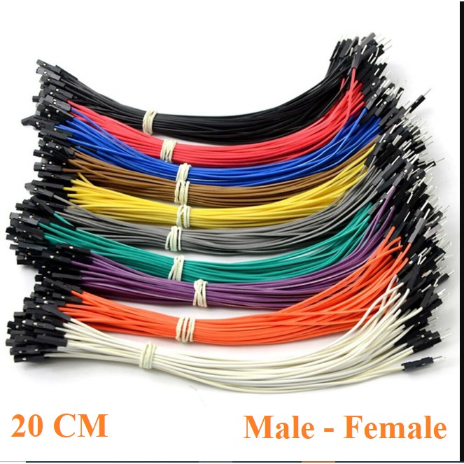 Kabel Jumper Eceran Male Female 1 pc Arduino Pelangi 20cm Rainbow Cable