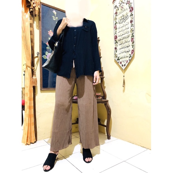 KULOT PLISKET LIDI PREMIUM (PLISKET LIPATAN KECIL) TEBAL