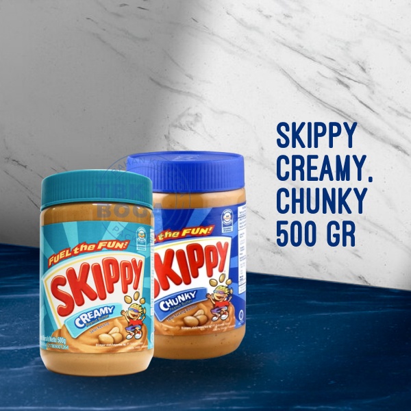 

Skippy Selai ( Chunky, Creamy / 500 gr ) Kacang Peanut Kasar Halus Filling Skipy