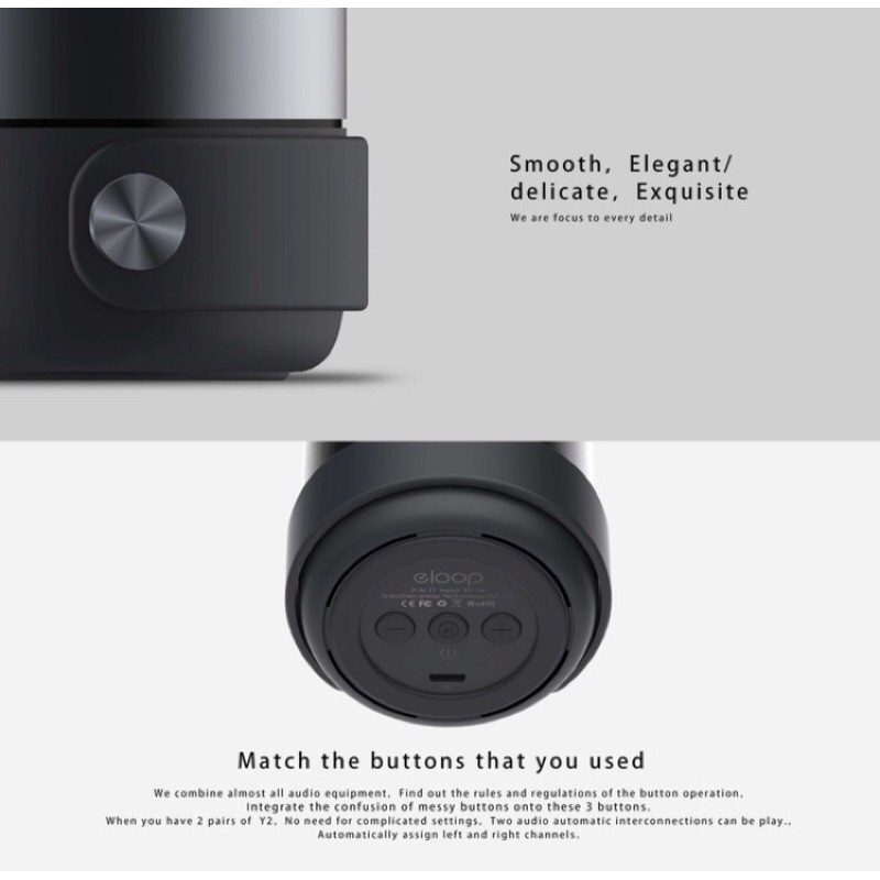 Sakumini Y2 Wireless Speaker Mini Portable Abu-Abu