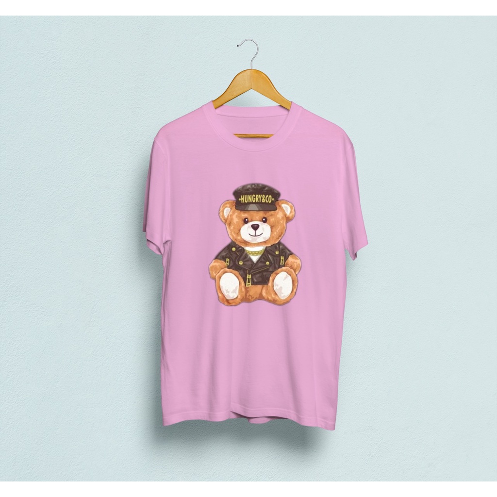 Kaos murah Kaos distro murah baju  distro pria t-shirt murah combed30s BEAR hugry